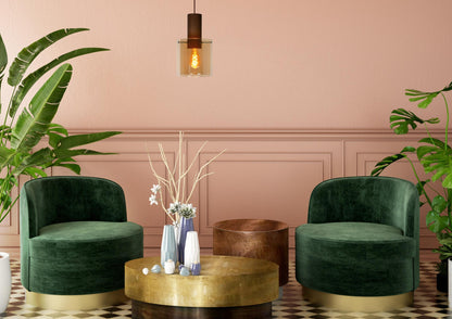 Hanglamp Toledo amber E27