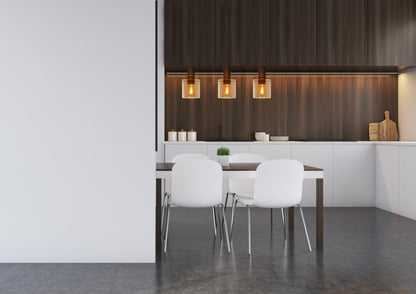 Hanglamp Toledo amber 4xE27