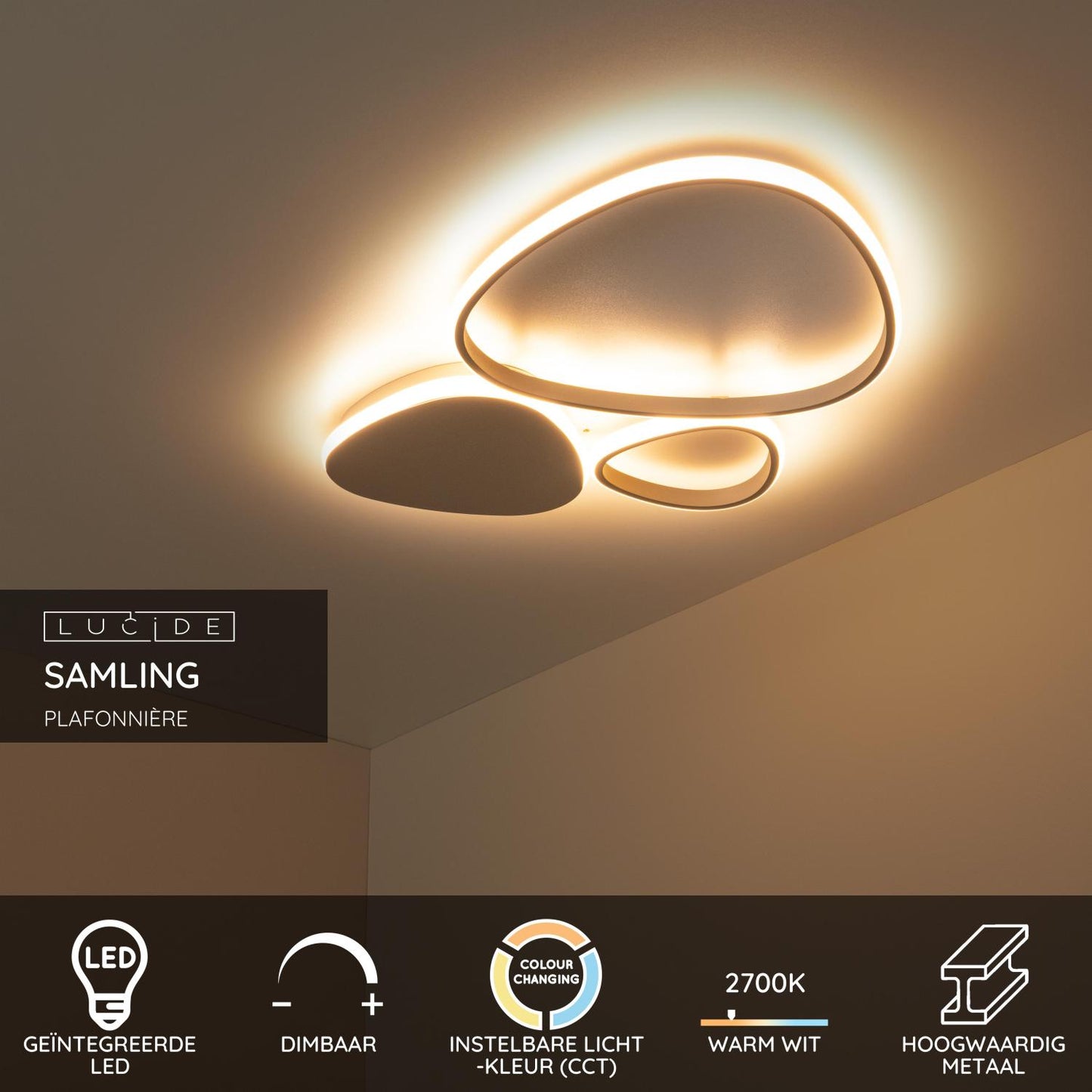 Plafondlamp Samling klein incl. LED