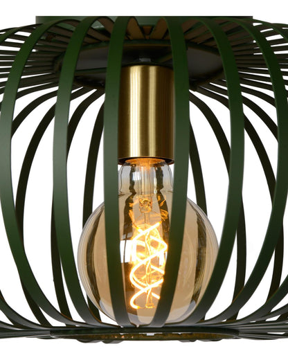 Plafondlamp Manuela zwart-goud E27