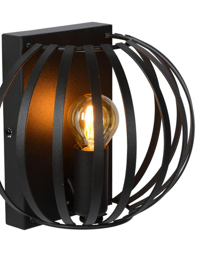 Wandlamp Manuela zwart E14