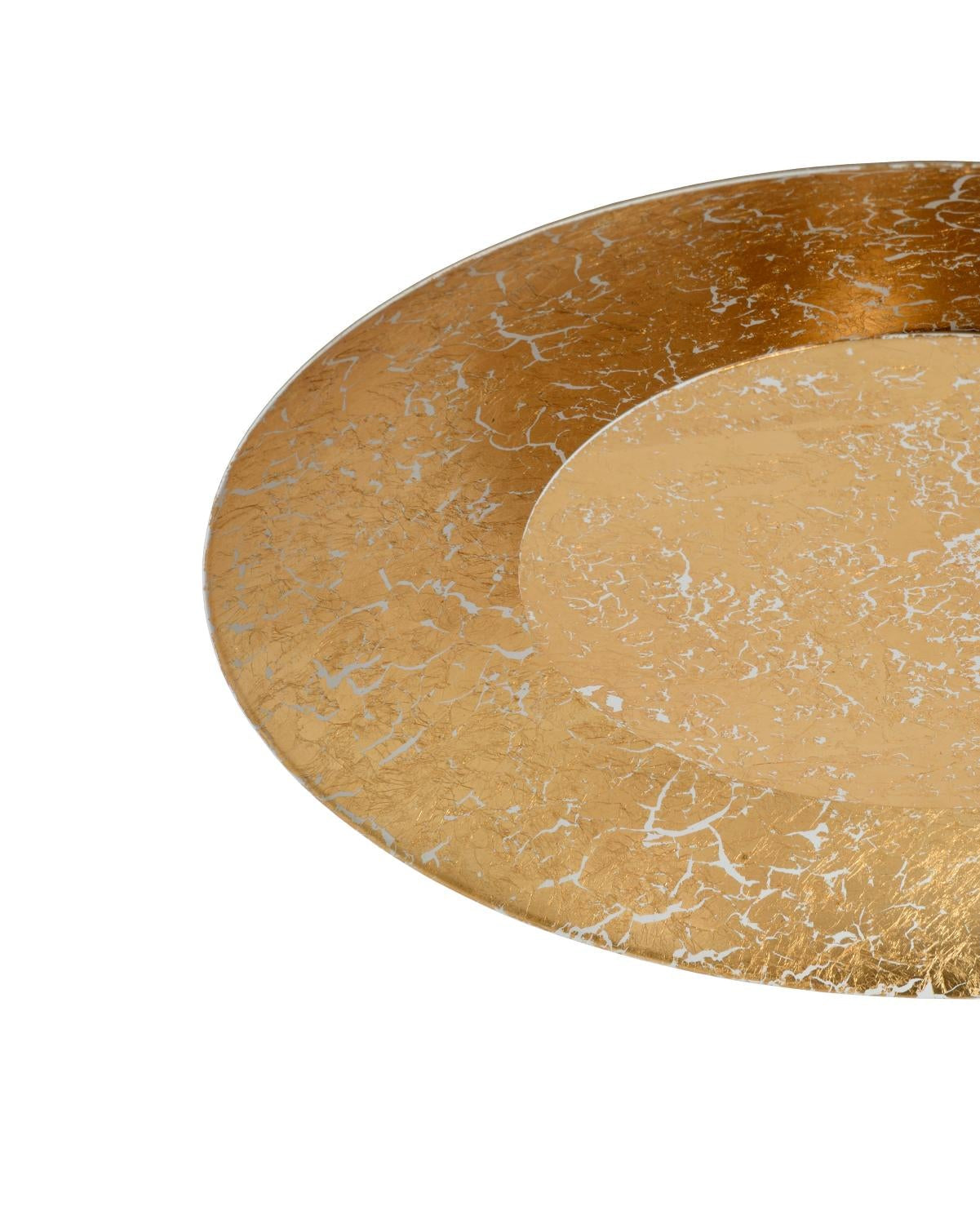 Plafondlamp Foskal bladgoud incl. LED