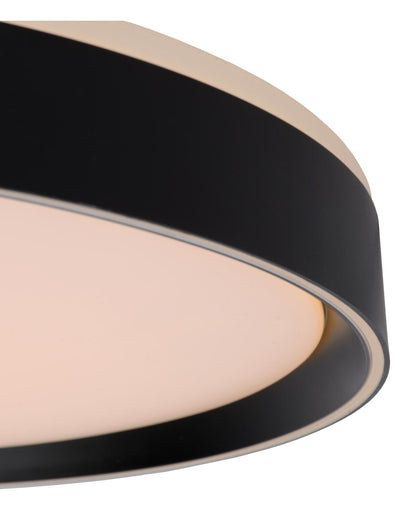 Plafondlamp Nuria zwart L incl. LED 3-standen