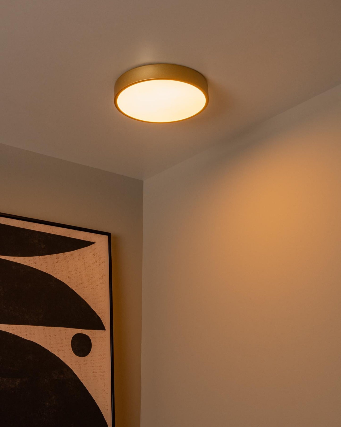 Plafondlamp Unar goud S incl. LED 3-standen