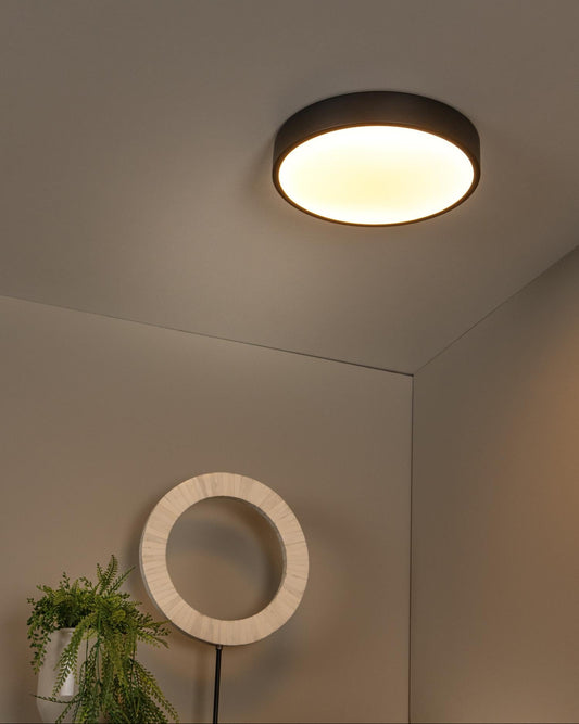 Plafondlamp Unar zwart S incl. LED 3-standen