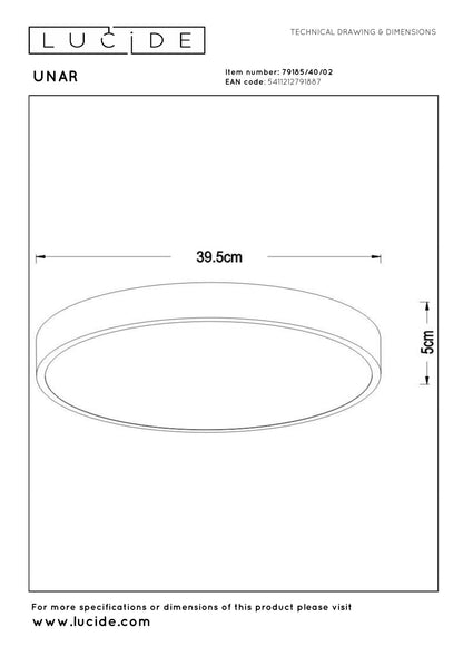 Plafondlamp Unar goud M incl. LED 3-standen
