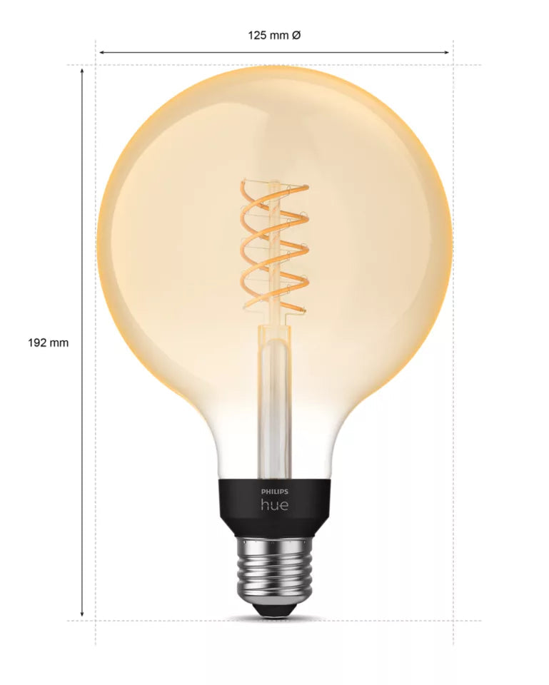 Philips HUE globe 126 white 7W E27