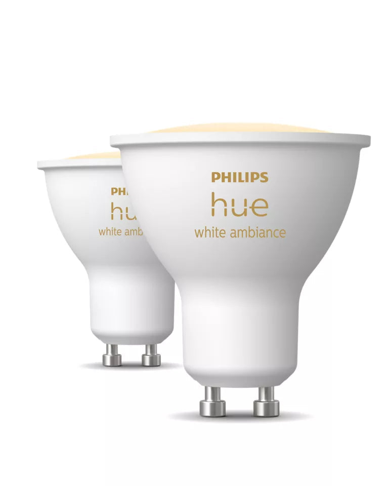 Philips HUE spot set van 2 white ambiance 4,2W GU10