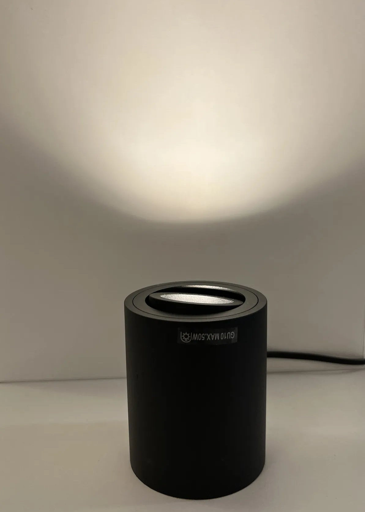 Grondspot zwart rond incl. LED 3-standen GU10