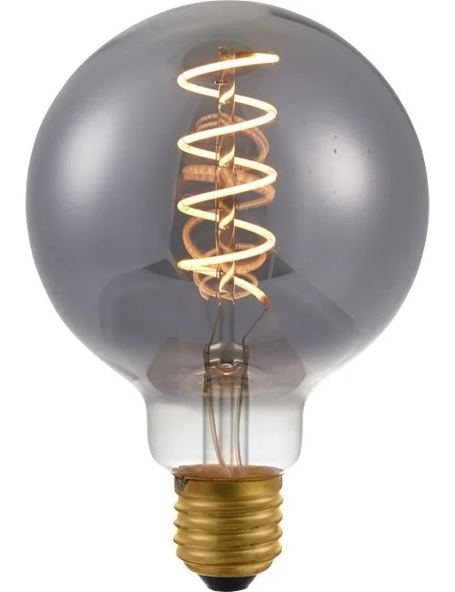 Highlight G95 smoke 6W E27 3-standen LED