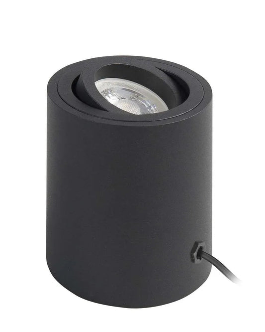 Grondspot zwart rond incl. LED 3-standen GU10